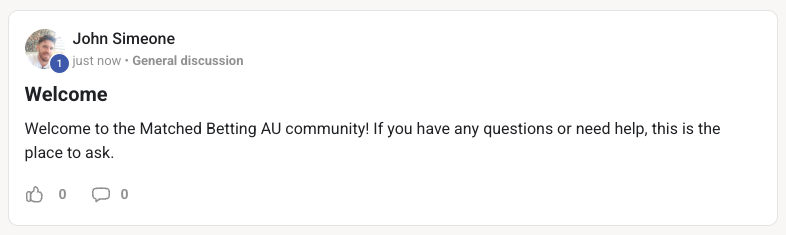 First post in the Skool community