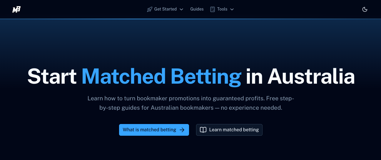 MatchedBetting.au goes live